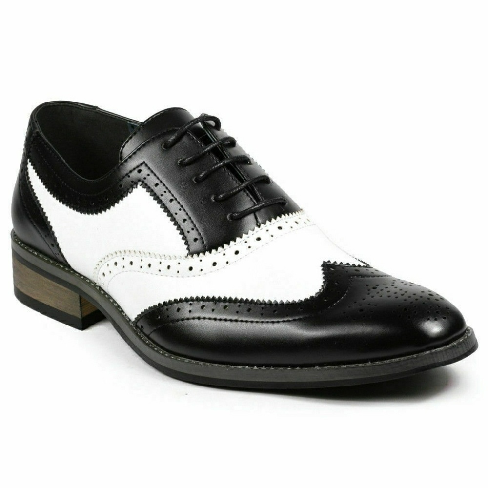 Gino Vitale Two-Tone M7.5 Oxford Shoes